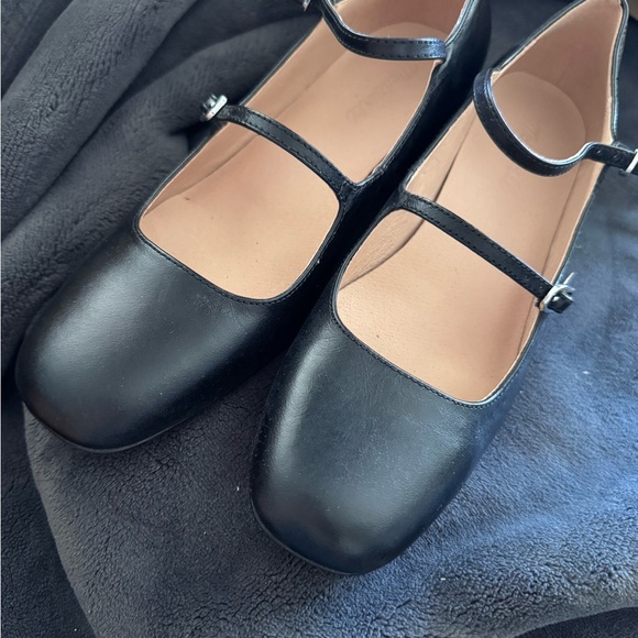 Madewell Nettie Heeled Mary Jane in crinkle patent - Picture 4 of 14